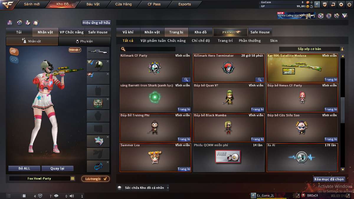 shop acc cf uy tin gia re